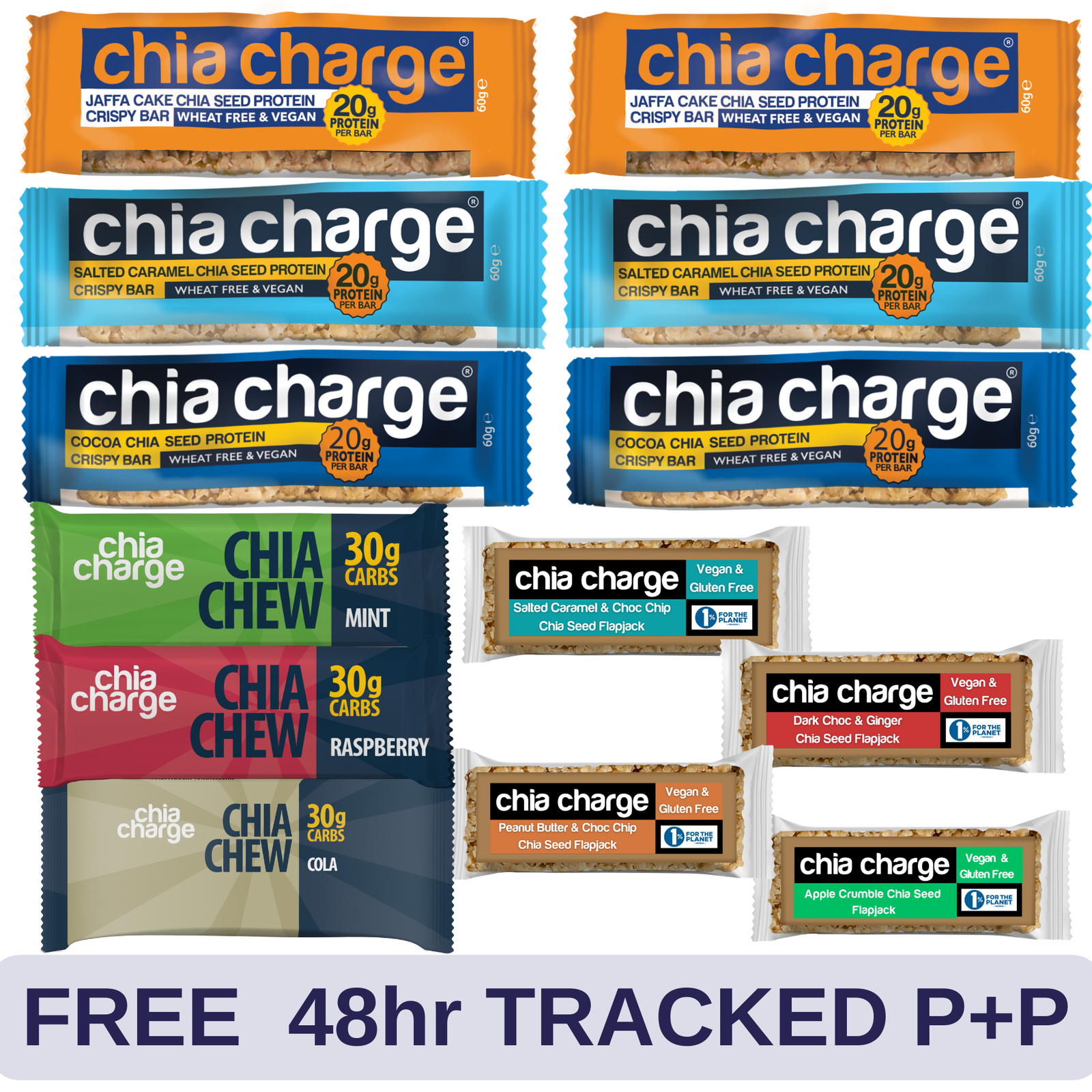Chia Charge Bundles Premium Vegan Sample Pack Vegan Sample Pack