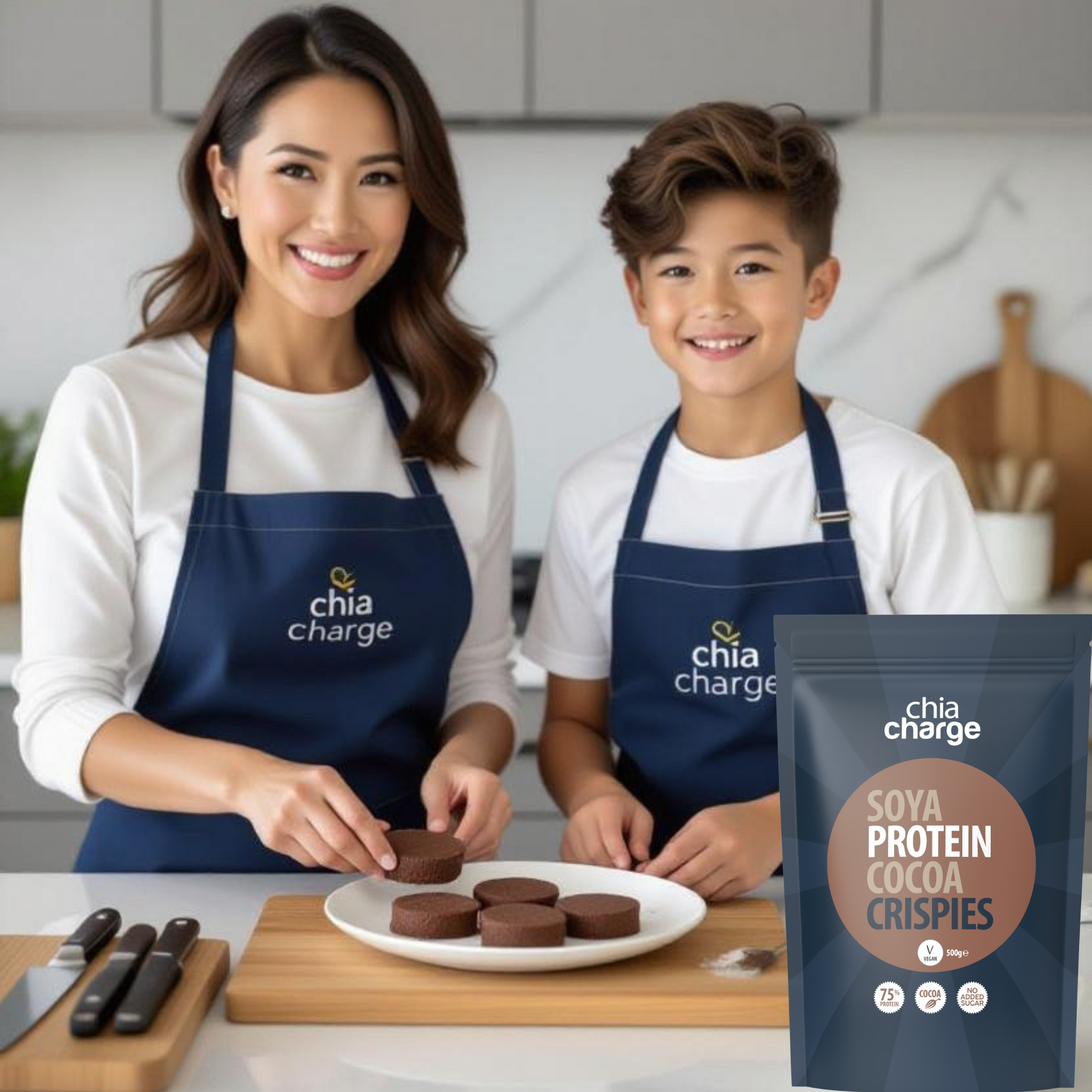 Chia Charge Cocoa Soya Protein Crispies