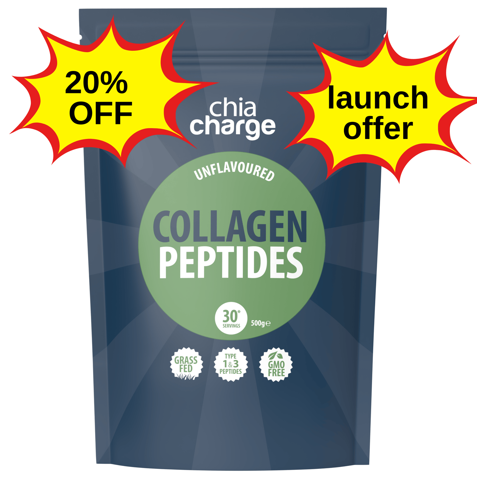 Chia Charge Collagen Peptides 500g