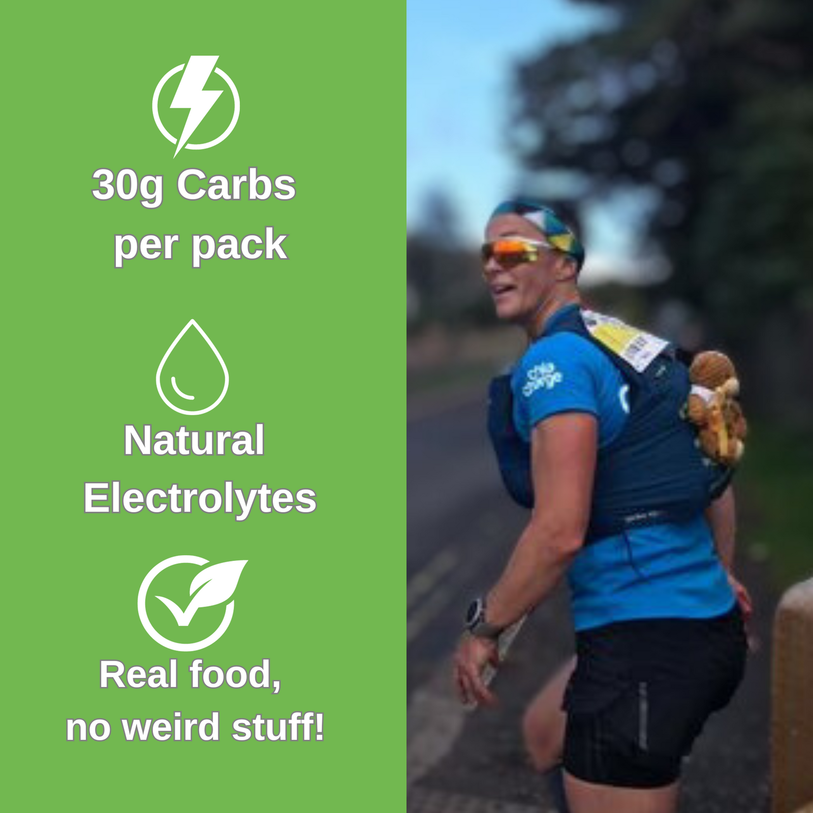 Chia Charge Home Single Pack (3 chews / pack) / Mint Promo Single Pack Mint Chia Chews - High Energy Chews, Gel and Drink Alternative