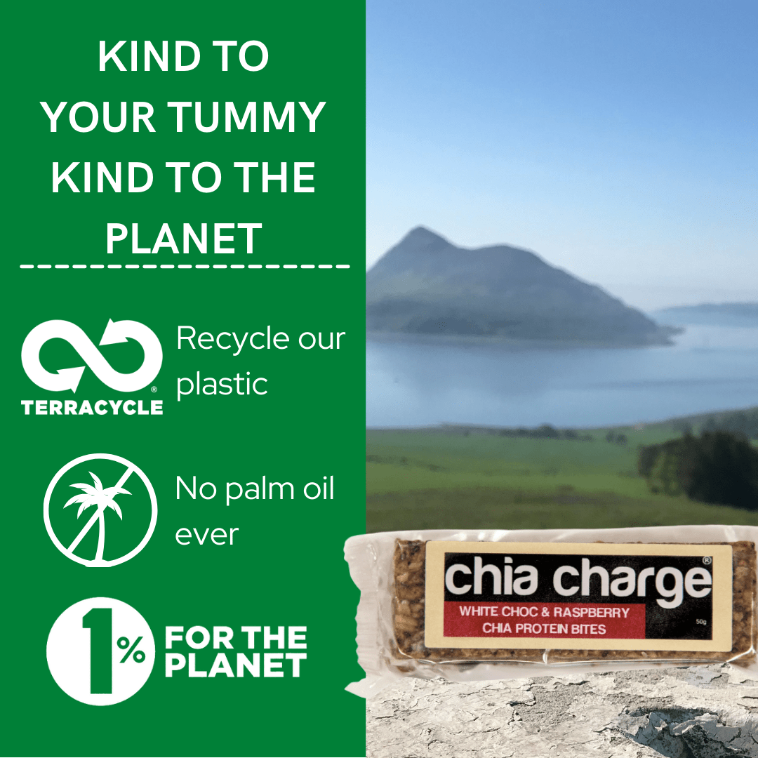 Chia Charge Bars White Chocolate & Raspberry Protein Bite 50g White Choc & Raspberry Protein Bite