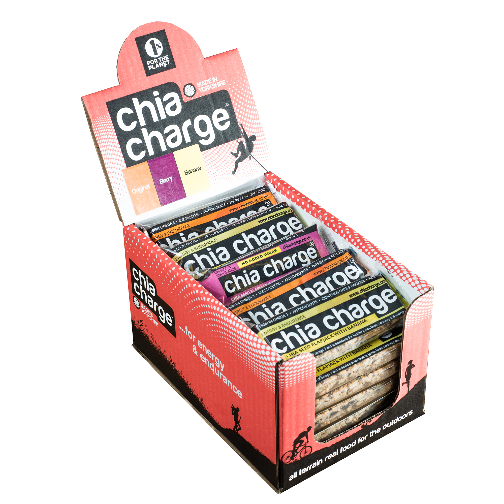 Chia Charge Bars Chia Energy Flapjacks 80g x 23