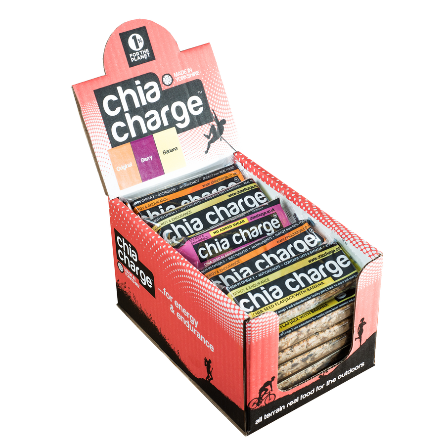 Chia Charge Bars Chia Energy Flapjacks 80g x 23