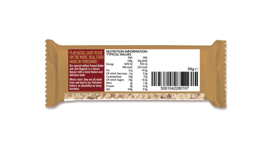 Chia Charge Bars Peanut Butter & Jam Bar 50g Peanut Butter and Jam Flapjack Plant Based -1 box =  12 bars x 50g