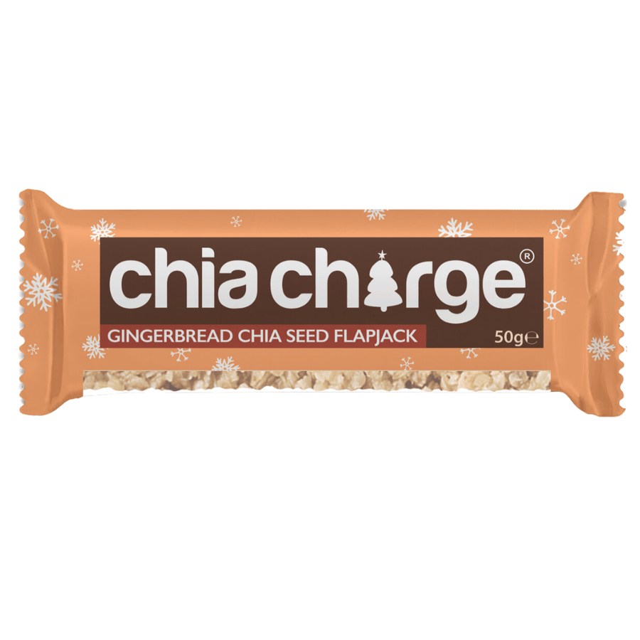 Chia Charge Bars Xmas Flapjacks Choc Orange/ Gingerbread + Mixed