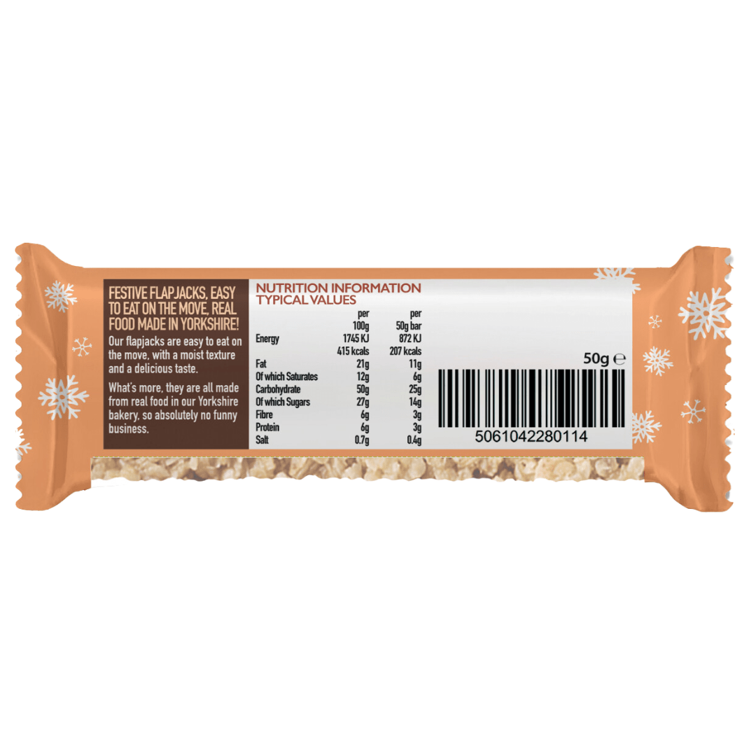 Chia Charge Bars Xmas Flapjacks Choc Orange/ Gingerbread + Mixed