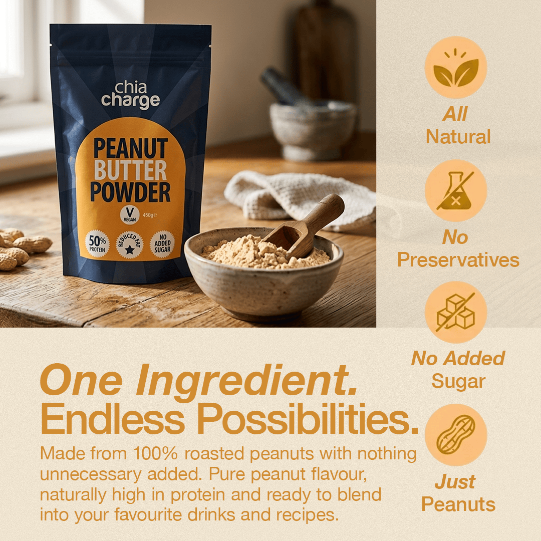 Chia Charge Home Peanut Butter Powder - 50% Protein