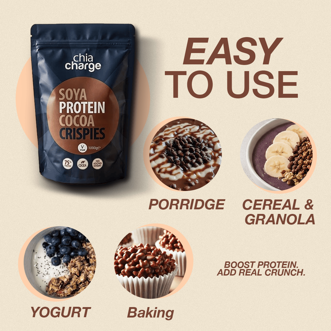 Chia Charge Soya Protein Crispies Cocoa