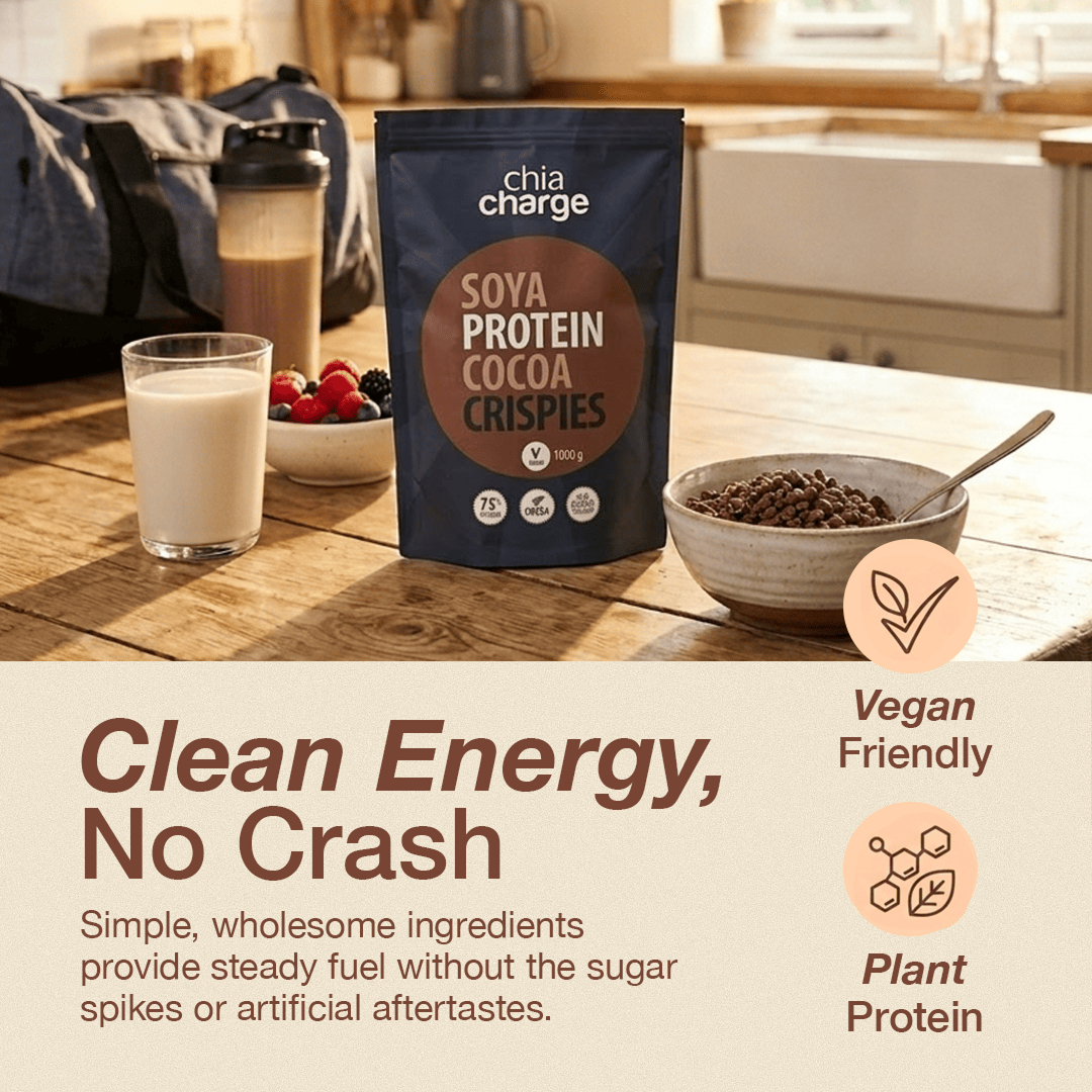 Chia Charge Soya Protein Crispies Cocoa