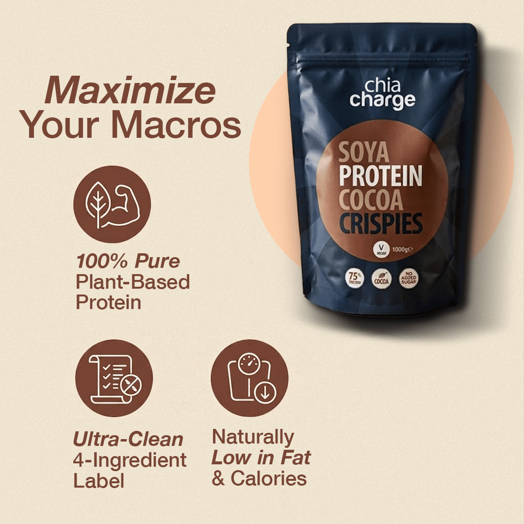 Chia Charge Soya Protein Crispies Cocoa
