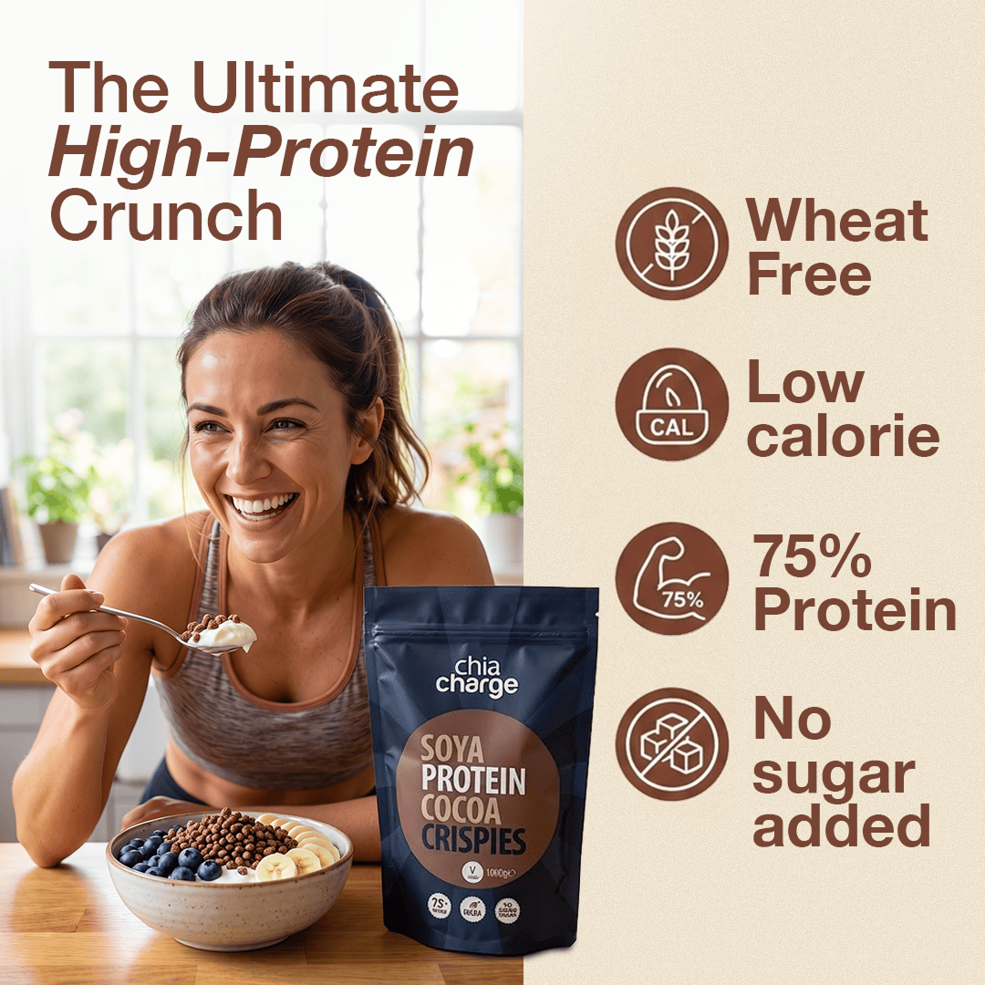Chia Charge Soya Protein Crispies Cocoa