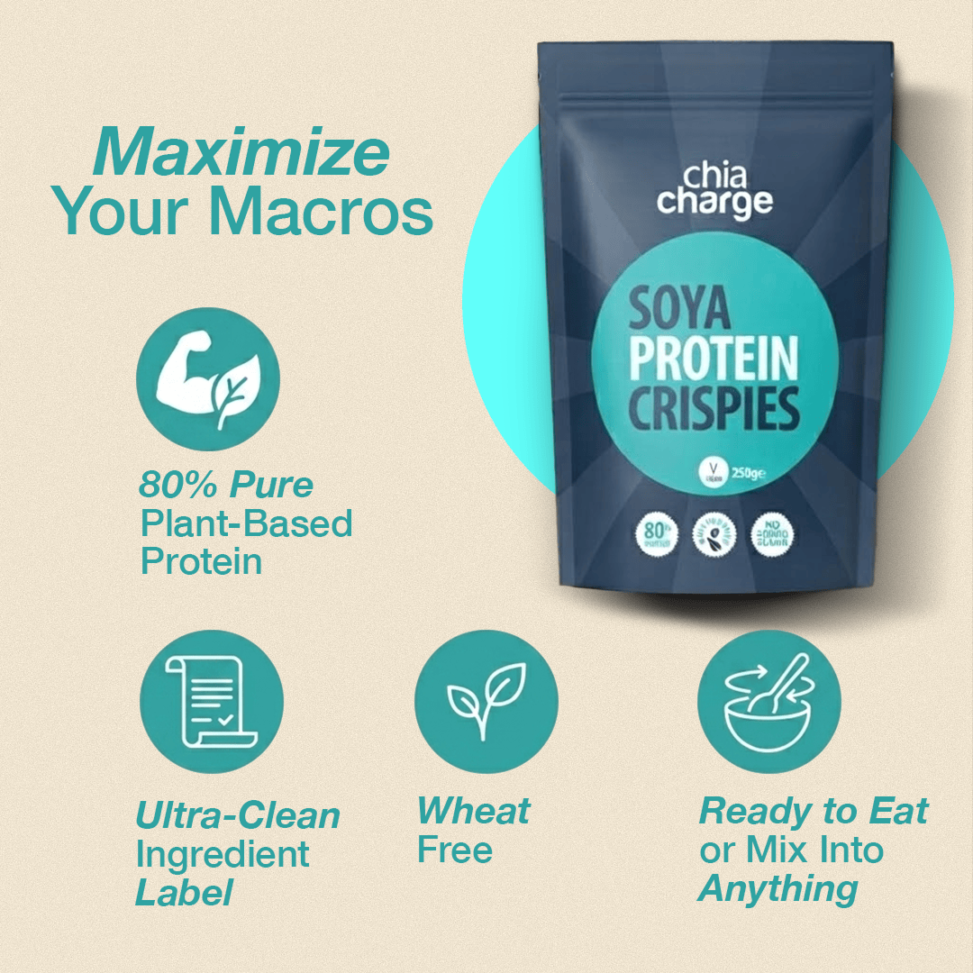 Chia Charge Soya Protein Crispies Unflavoured