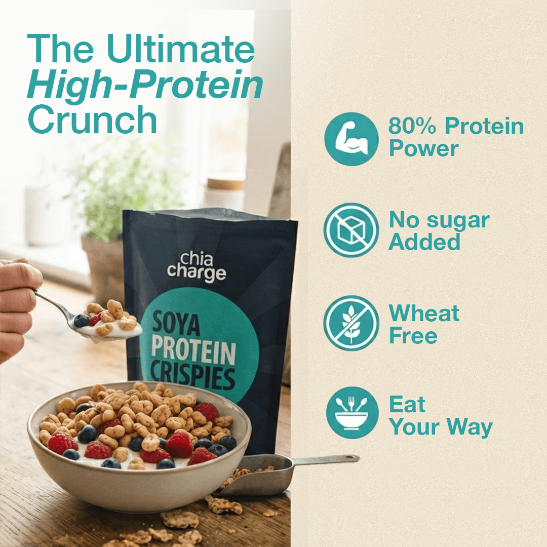 Chia Charge Soya Protein Crispies Unflavoured