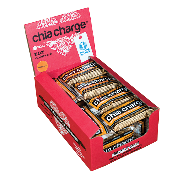 Chia Charge Bars Mini Flapjack 30g (box of 18)