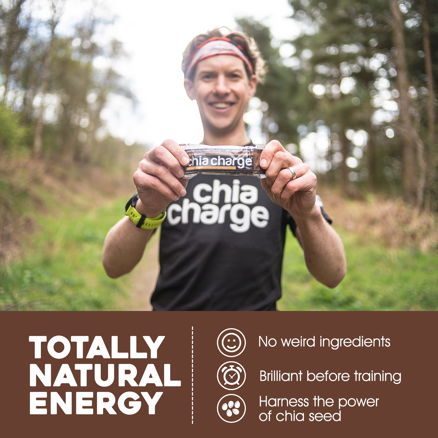 Chia Charge Bars Peanut Butter Flapjacks and Cocoa  Peanut Flapjacks  50g 10 + 2 Extra