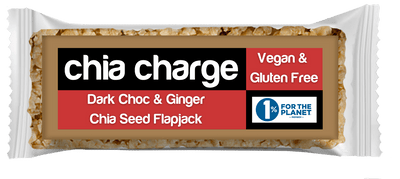 Chia Charge Bars Vegan & Gluten Free Mini Flapjacks 18 x 30g